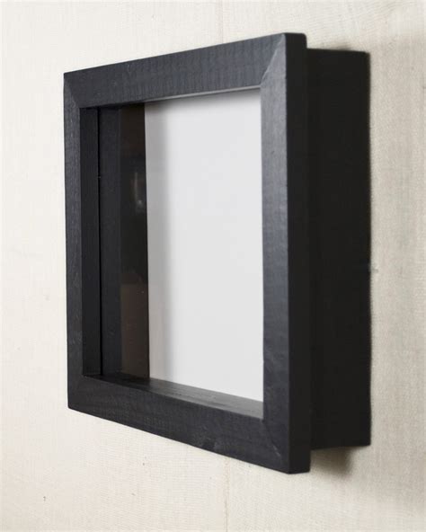 metal shadow box with holes|large shadow box 4 deep.